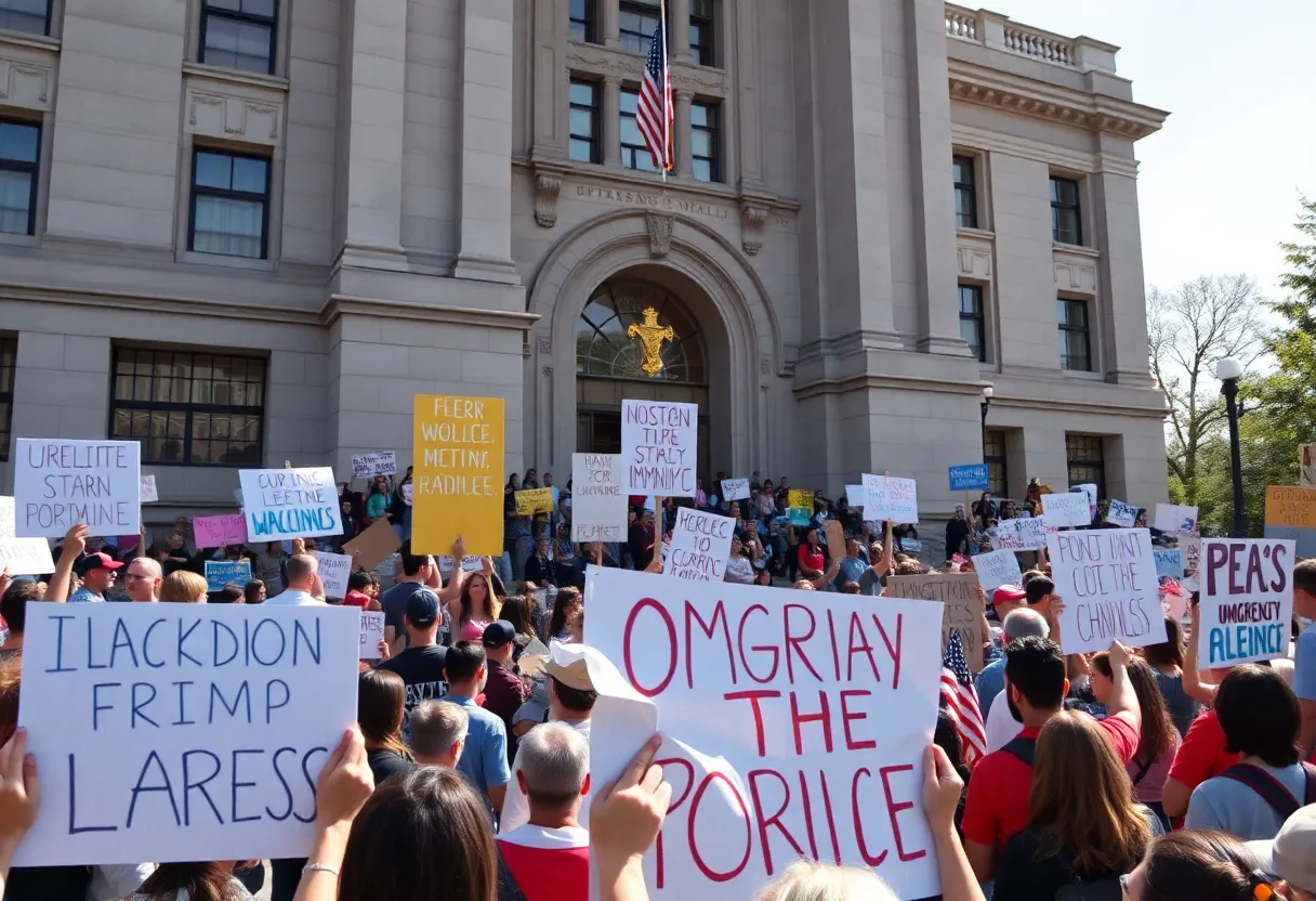 Protesters gathered at Austin City Hall demanding justice