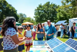 Austin TX community event advocating for clean air and sustainability