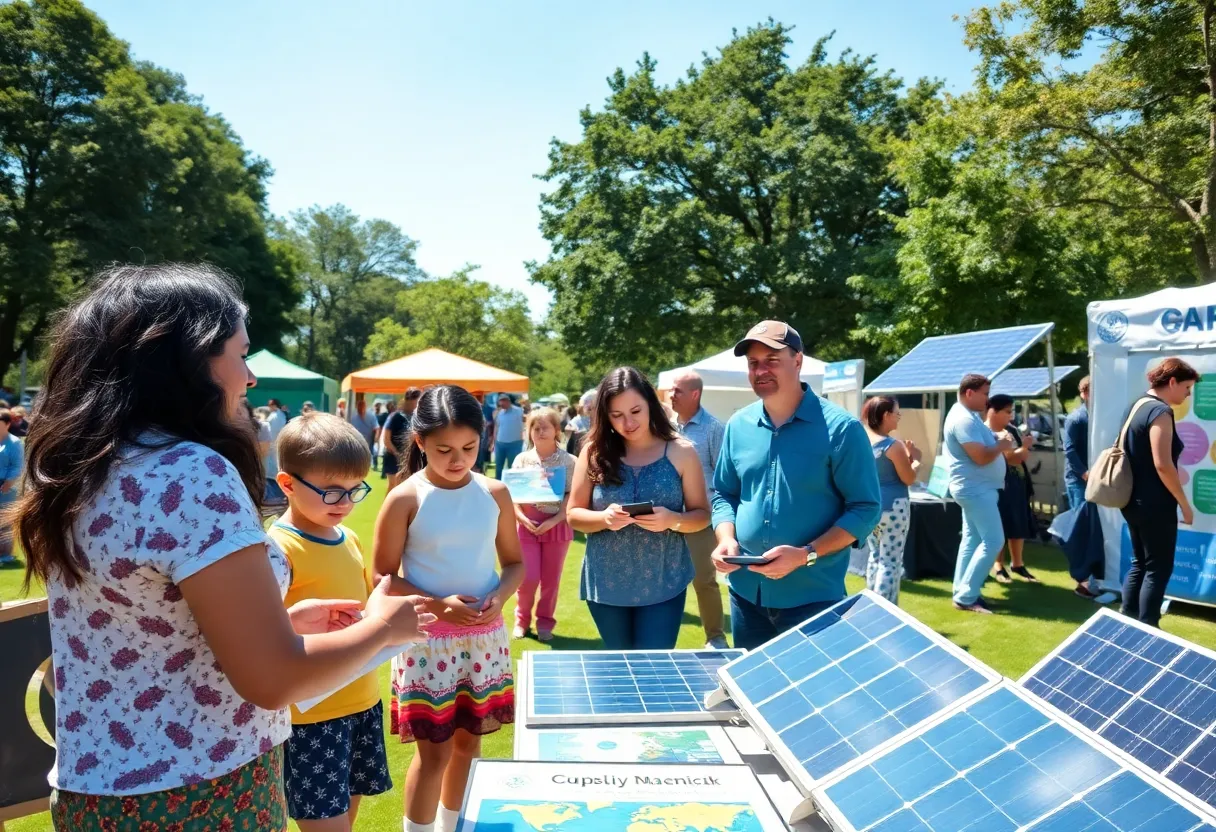 Austin TX community event advocating for clean air and sustainability