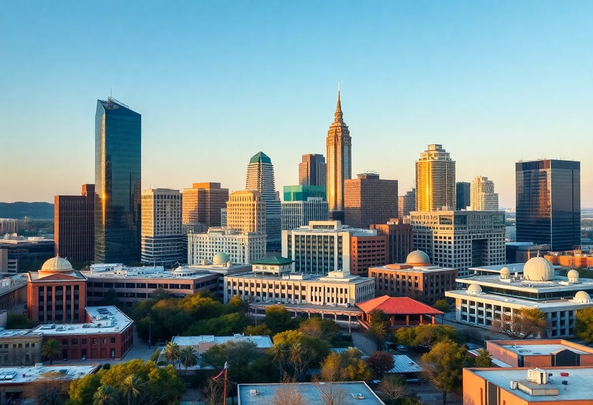 Skyline of Austin, Texas representing economic growth.