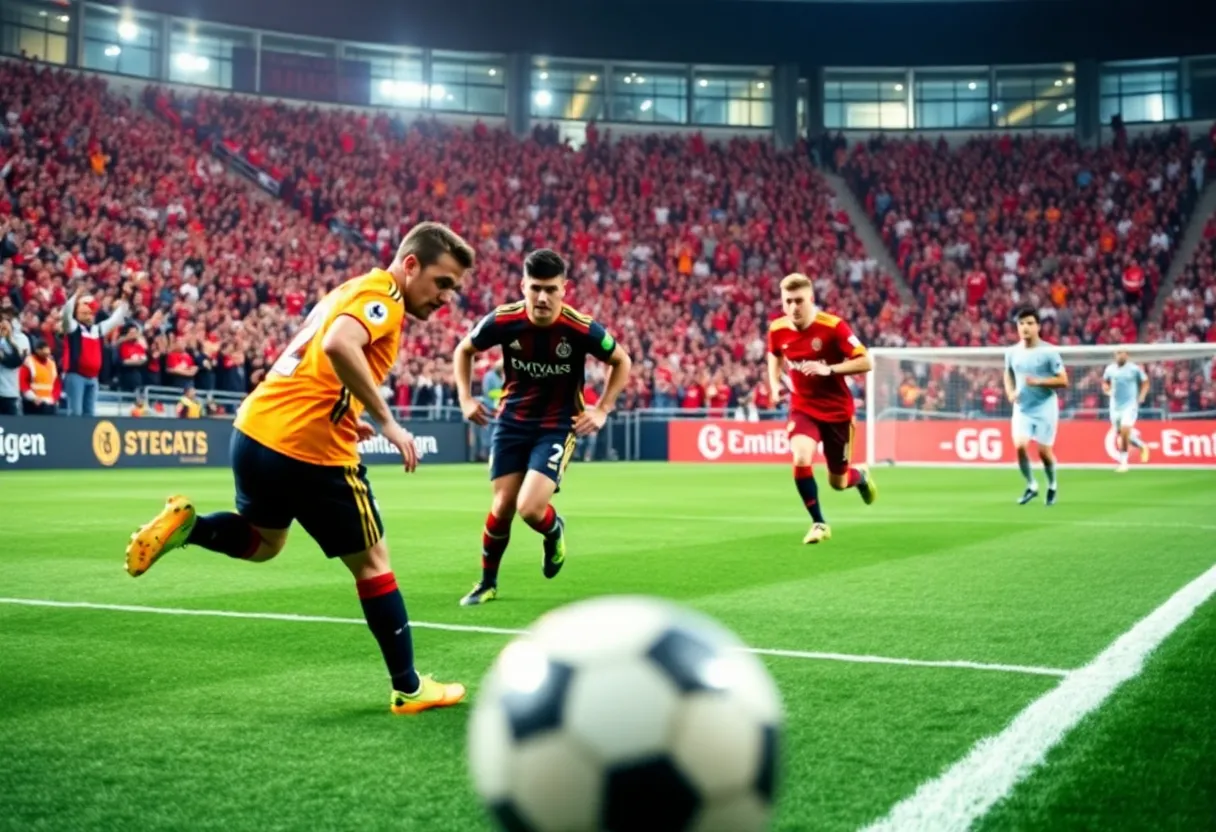 Bayern Munich players celebrating a goal during a Bundesliga match