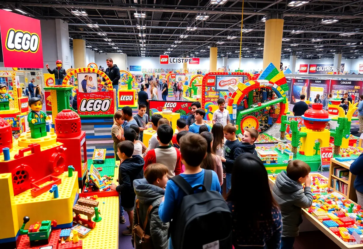 Families attending a LEGO convention at Kalahari Resorts