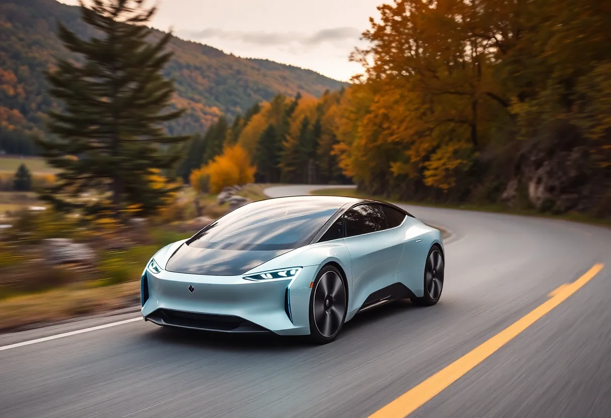 An electric vehicle representing BYD's growth in the automotive market.