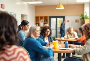 Community health center with mental health resources