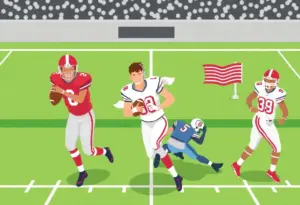 Illustration of college football transfer portal dynamics