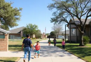 Neighborhood in Kyle, Texas promoting safety and community watch