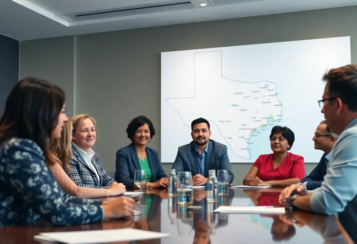 Leaders discussing water challenges in Corpus Christi