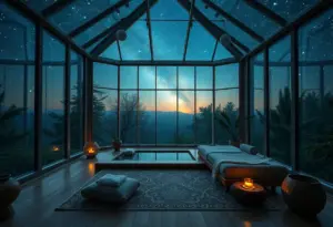 Dark Sky Lofts luxury retreat in Sedona, Arizona with stargazing windows