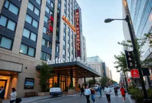 Cambria Hotel Austin Downtown exterior with a focus on safety and community impact