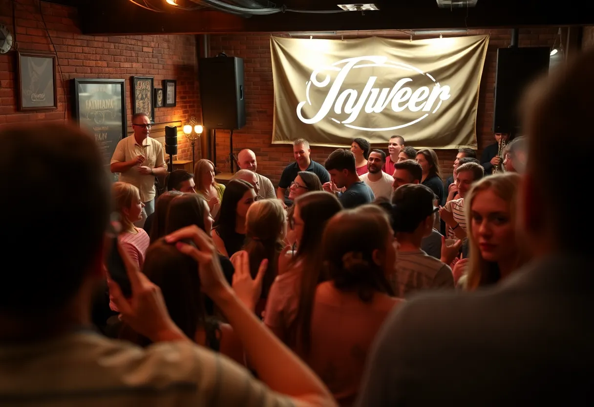 Audience enjoying live music at Everett Wren concert in Austin