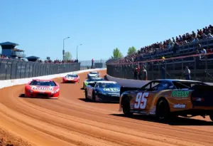 Late model cars racing at FloRacing Night in America