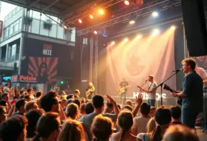 Audience enjoying the Free Week music festival in Austin