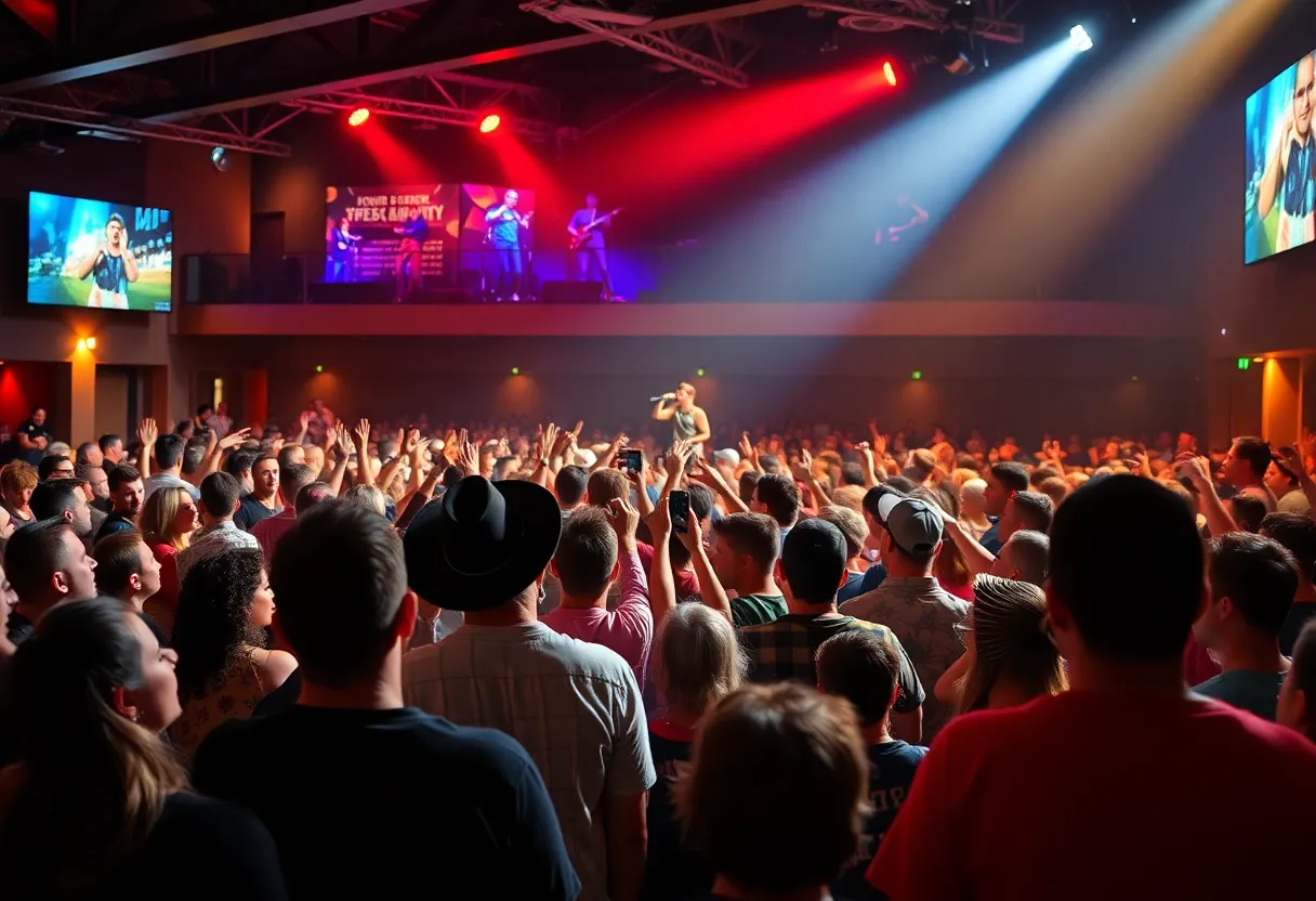 Crowd enjoying George Strait concert