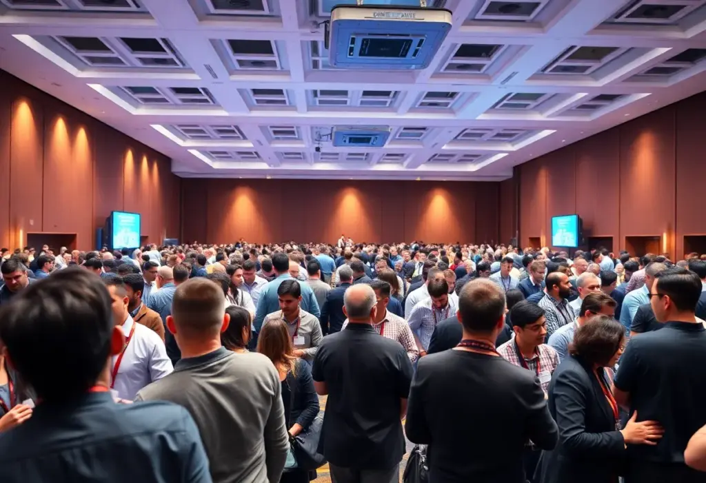 Participants networking at the Governor's Small Business Summit in Midland.