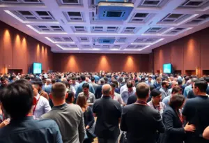 Participants networking at the Governor's Small Business Summit in Midland.
