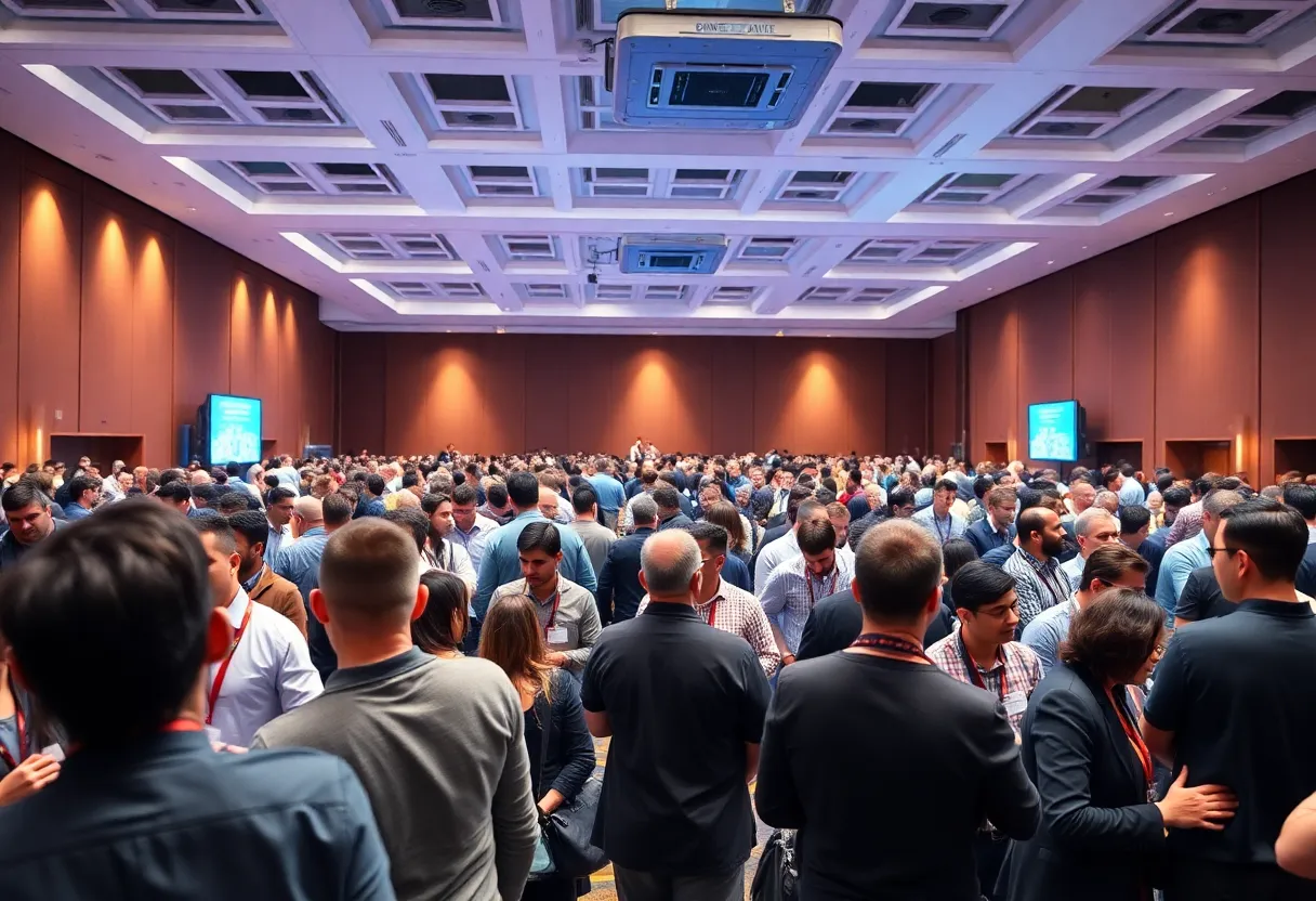 Participants networking at the Governor's Small Business Summit in Midland.