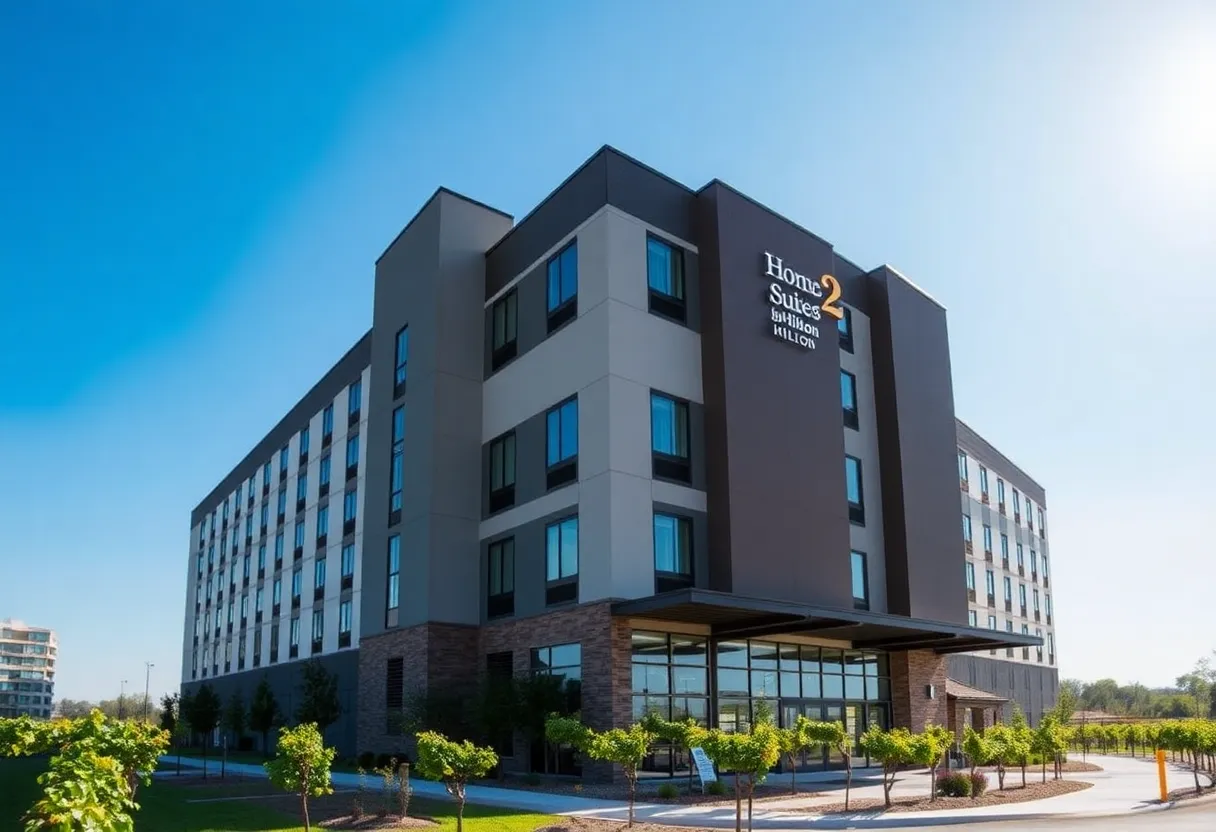 Home2 Suites by Hilton hotel in Fredericksburg, Texas near the wine trail.