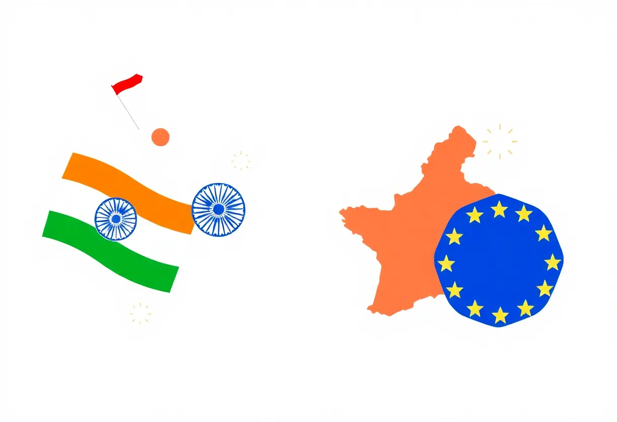 Visual representation of the India EU Free Trade Agreement
