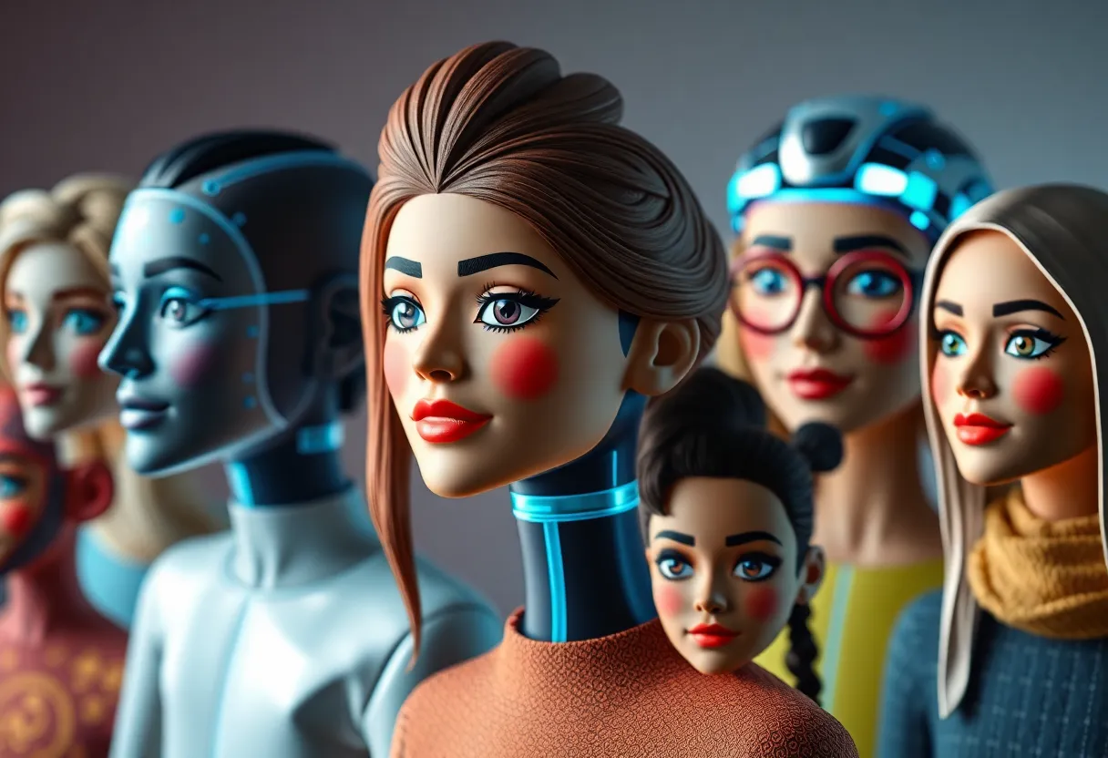 Colorful and diverse AI avatars representing different individuals created on Instagram.