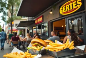 Killer Burger restaurant in East Village, Austin