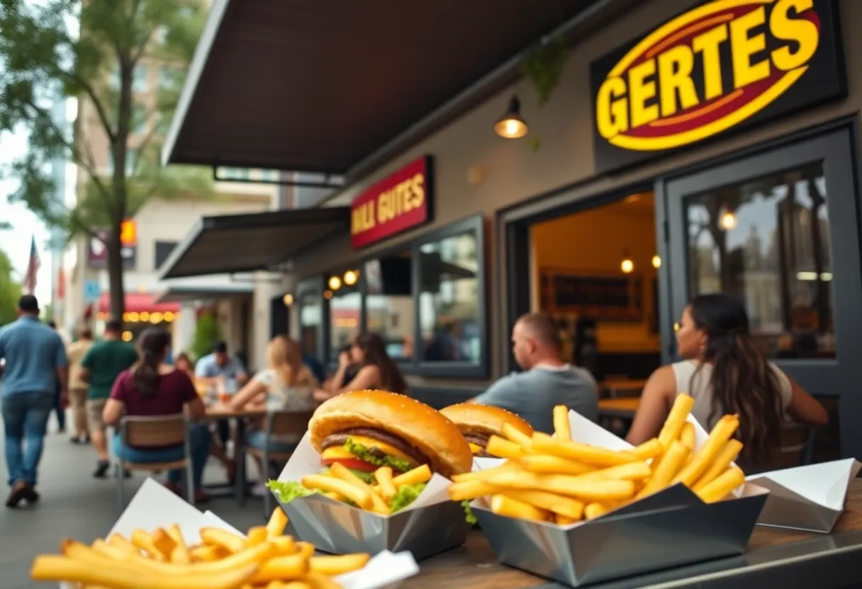 Killer Burger restaurant in East Village, Austin