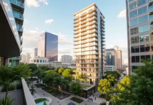 Luxury condominium tower in Austin, Texas