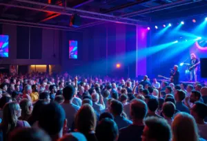 Audience enjoying a tribute concert