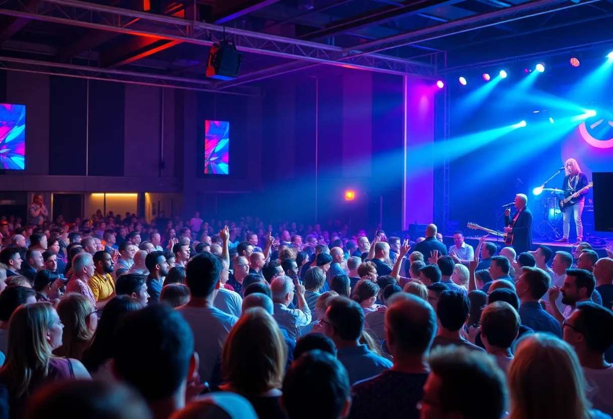 Audience enjoying a tribute concert