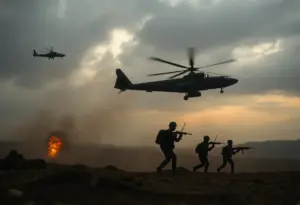 Depiction of U.S. military operation in Venezuela