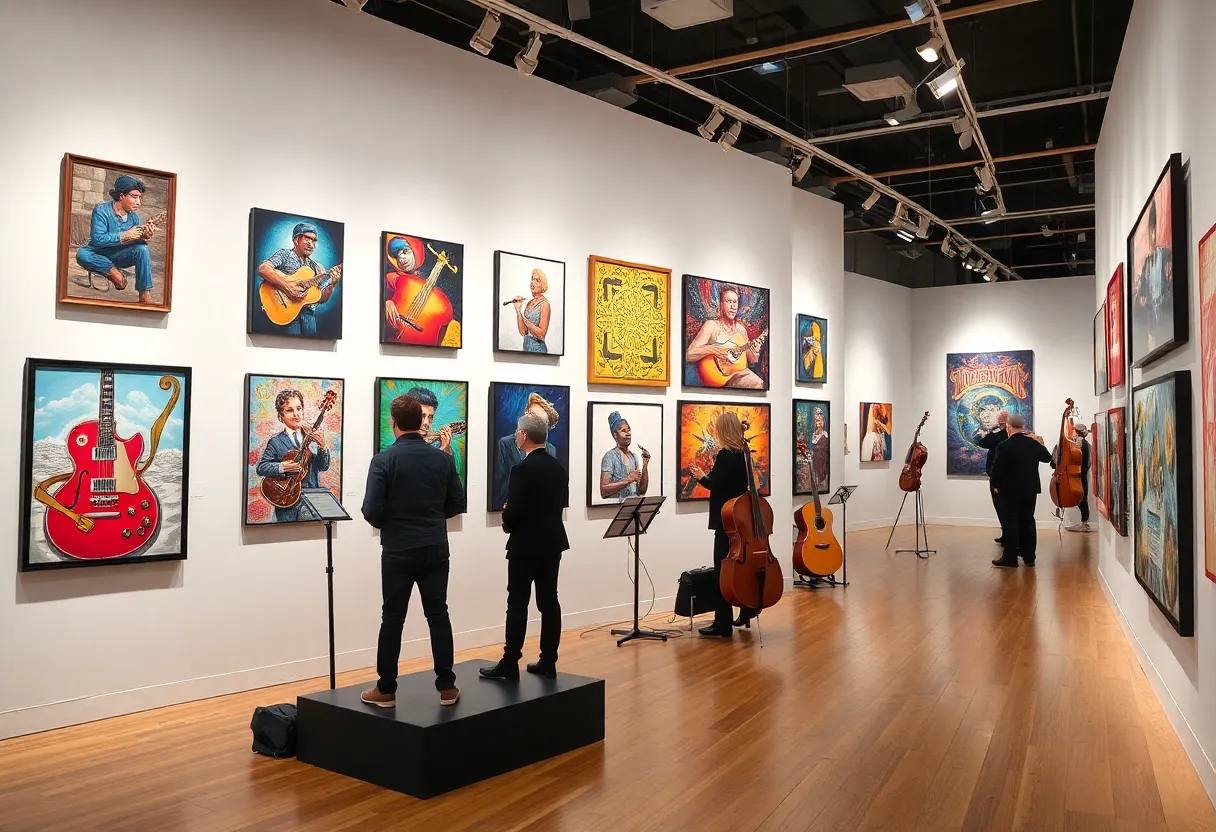 Artworks featured in the Mexic-Arte Museum's Mix 'n' Mash exhibition