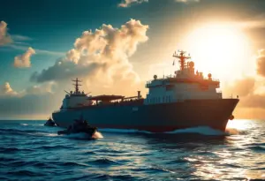 U.S. forces boarding the Motor Tanker Veronica in the Caribbean Sea