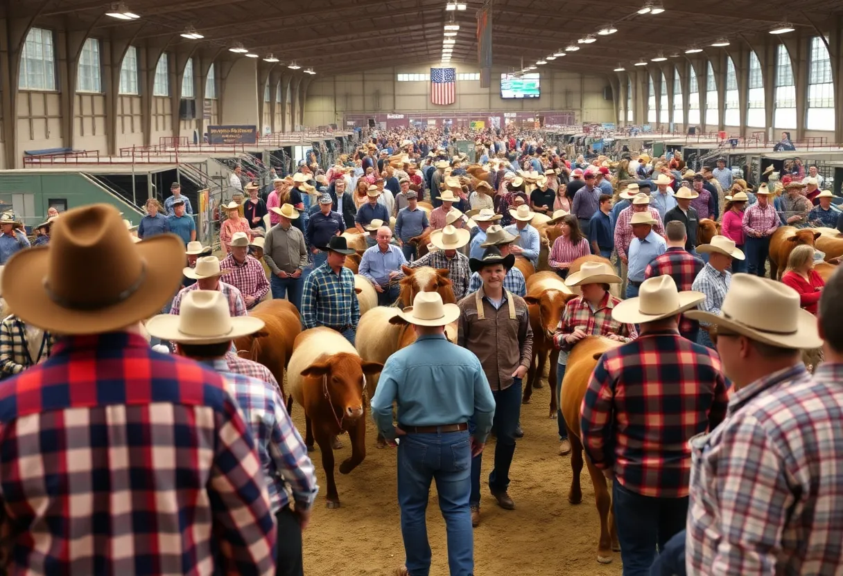 Crowd at the National Western Stock Show in Denver, Colorado
