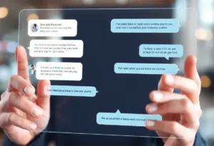 Conceptual image of advertisements in an AI chat interface