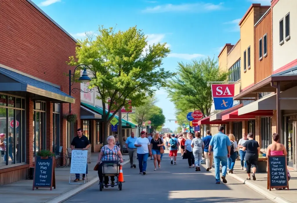 Street view of new businesses in Pflugerville and Hutto Texas