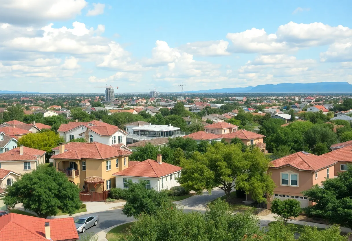 View of affordable housing in San Antonio, Texas.