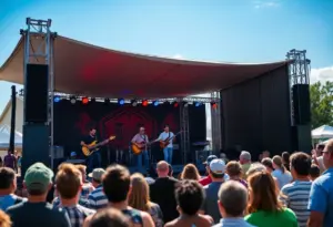 Crowd enjoying a live concert performance in Texas