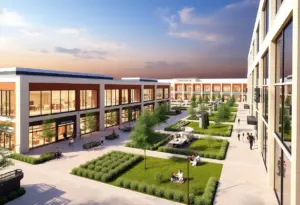 Artist's rendering of the new shopping center in San Antonio