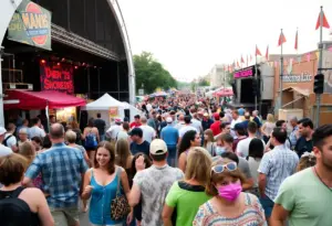 Crowd enjoying the Sips & Sounds Music Festival at Auditorium Shores