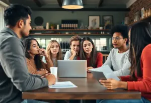 Group discussion on student loan repayment