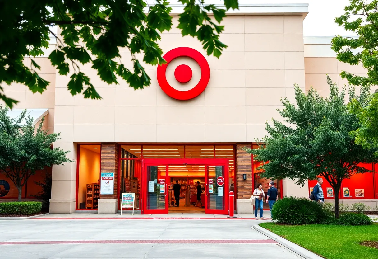 Exterior view of the new Target store in Dripping Springs, Texas