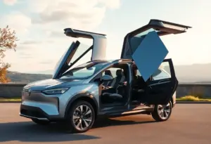 Tesla Model X with Falcon Wing doors