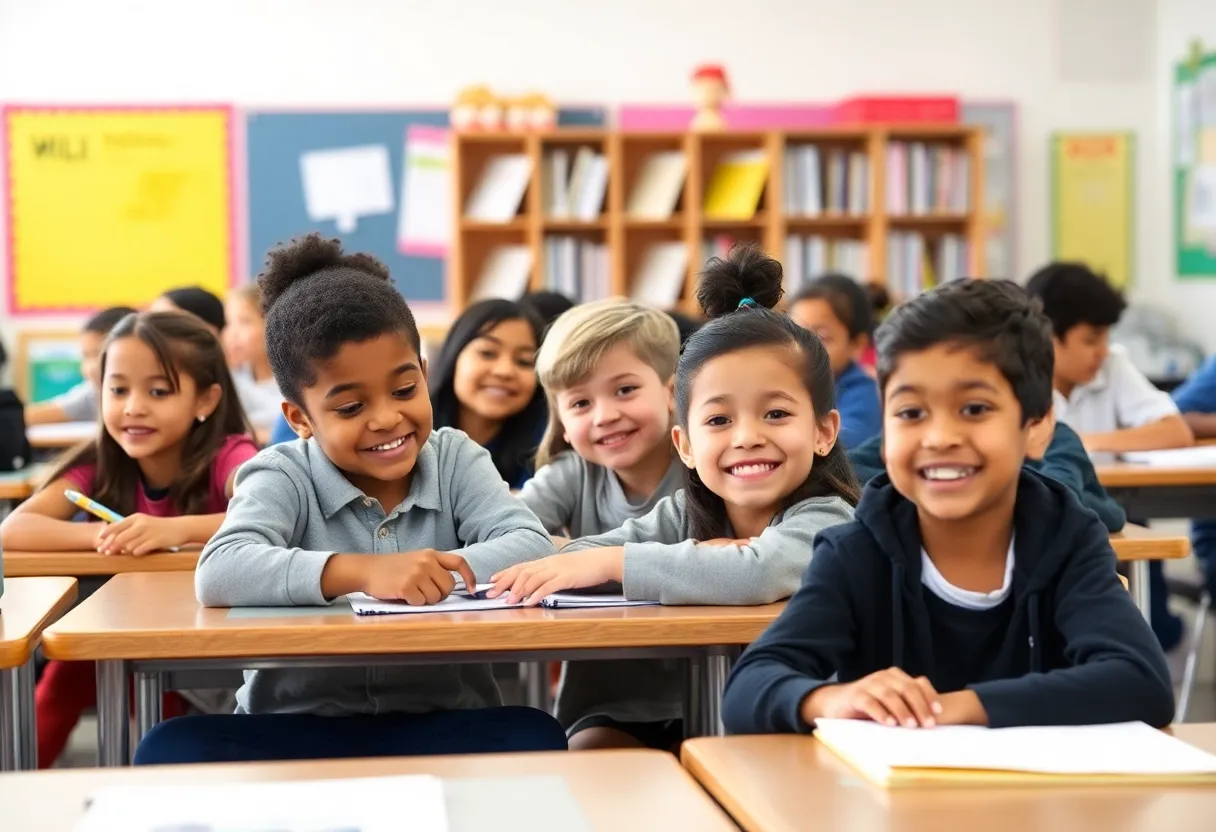 Students engaged in a dynamic classroom environment, enhancing their educational experience through the Texas Education Freedom Accounts Program.