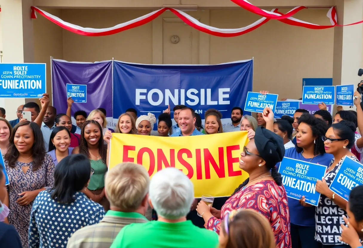 Fundraising event for Texas House Democrats showcasing community support.