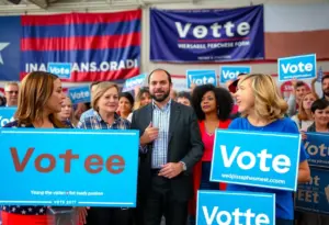 Vibrant campaign rally for Texas Senate race