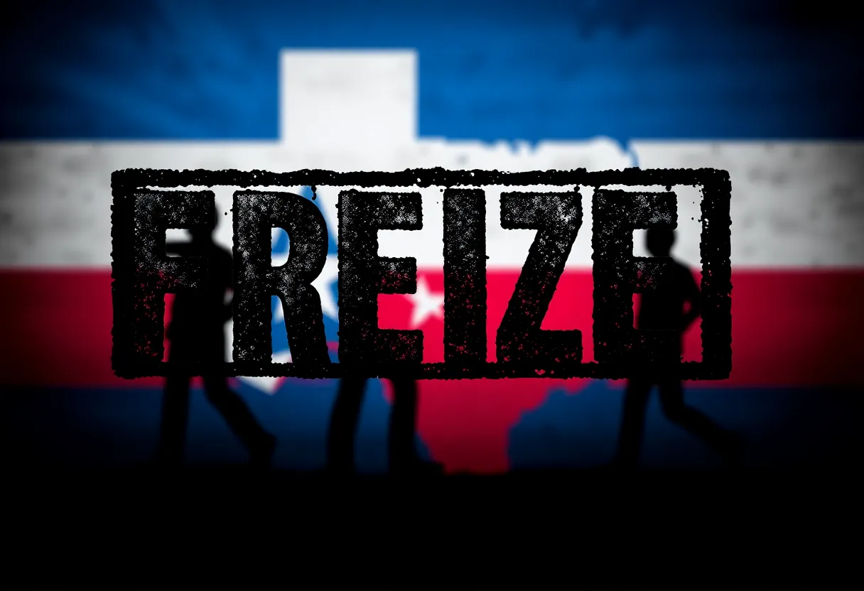 Abstract image representing the freeze on H-1B visas in Texas