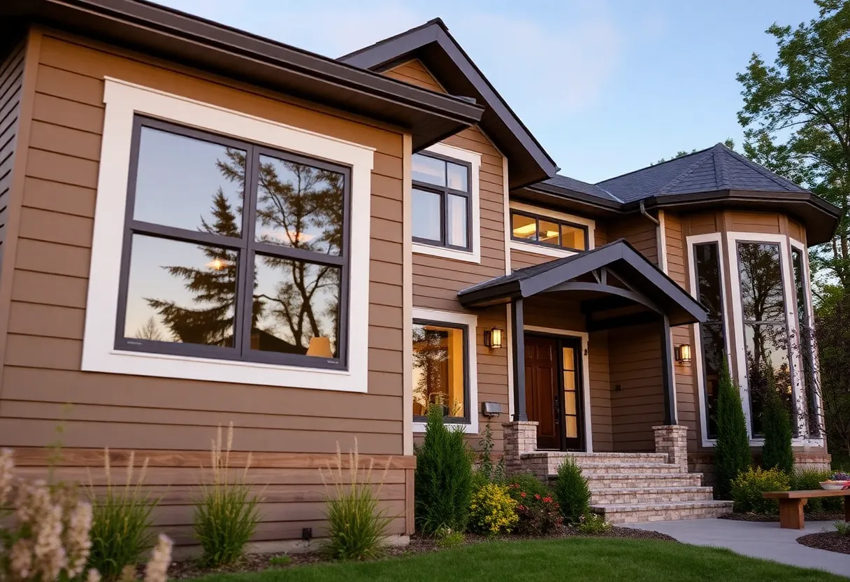 Residential home with award-winning siding and windows by Titan Siding & Window