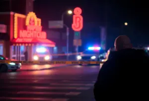 Emergency response at the scene of an officer shooting incident in Austin.