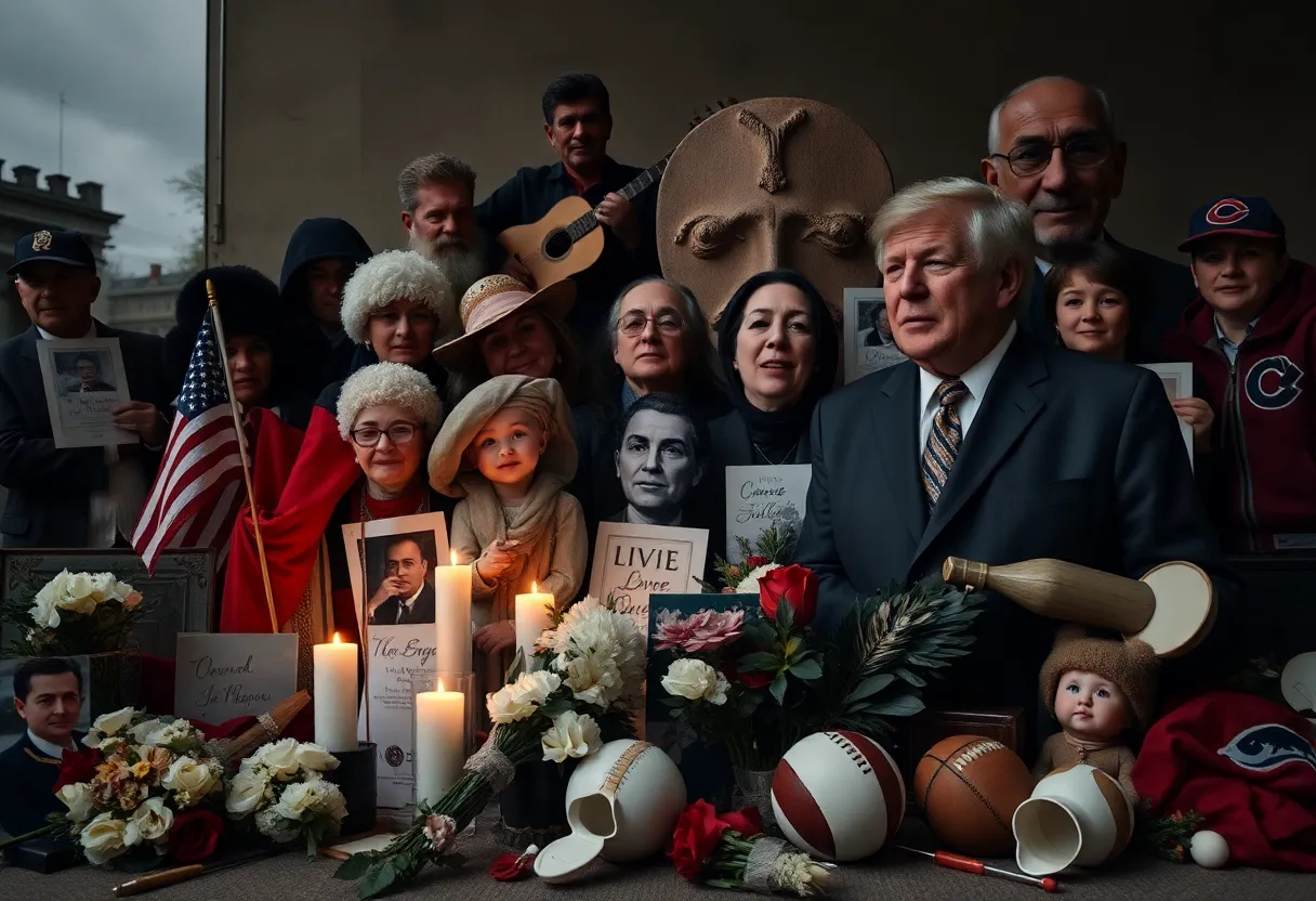 A creative representation honoring influential figures and their legacies.