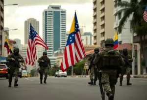 Illustration of U.S. military presence in Venezuela
