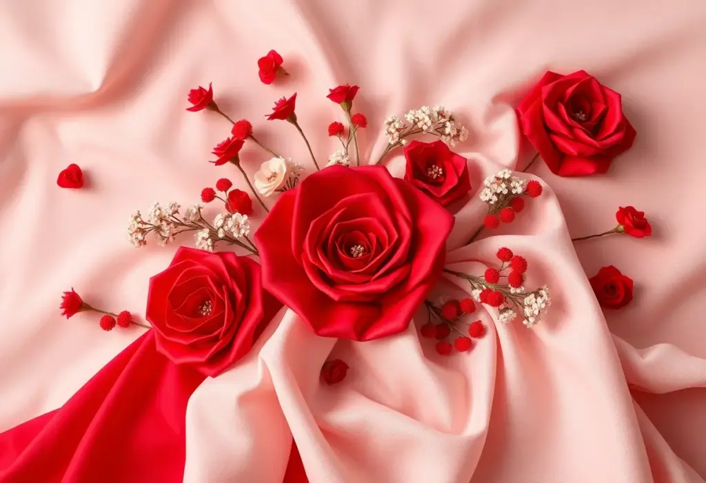 A tribute image representing the legacy of haute couture featuring elegant designs and the color red.